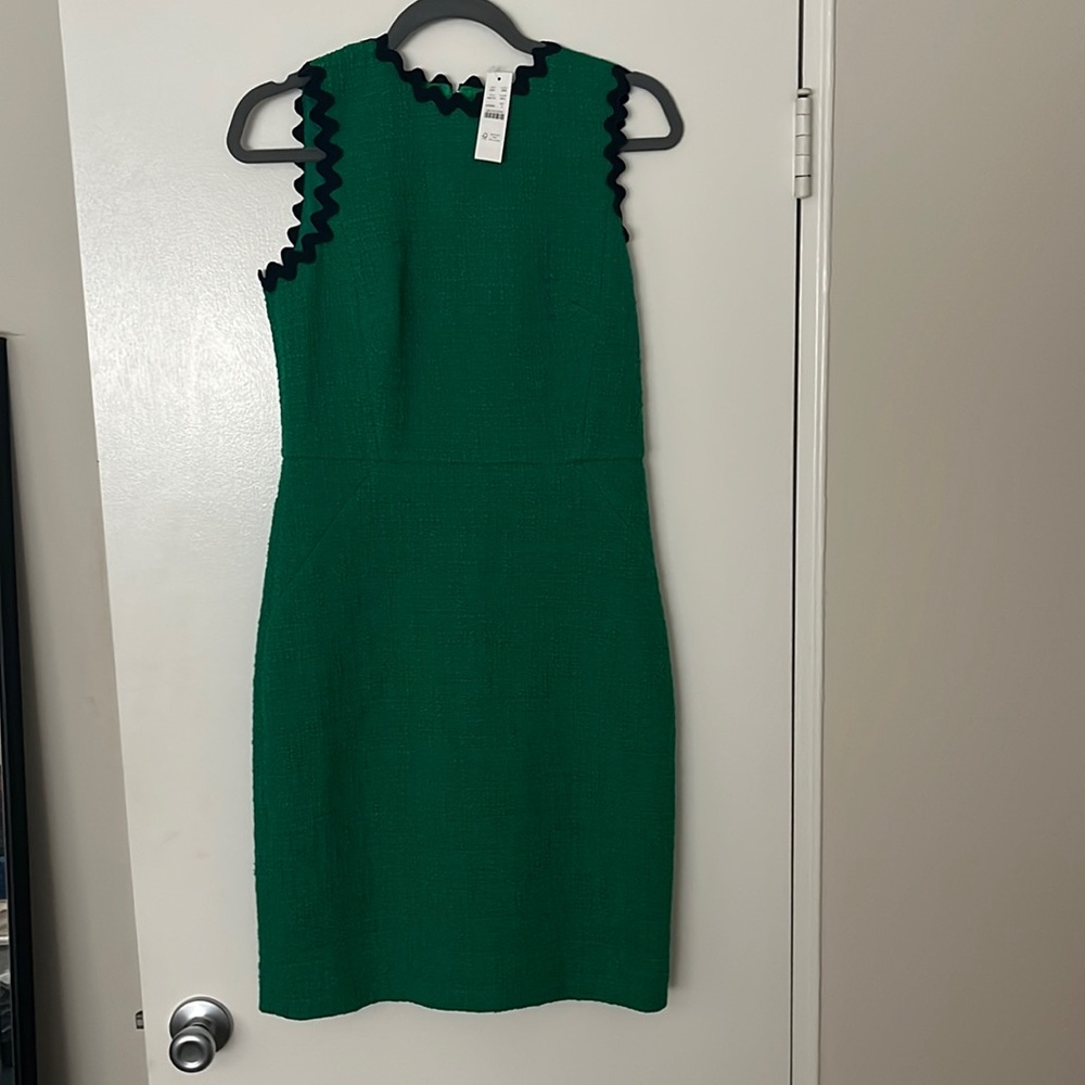 Green J.Crew Shift Dress - Brand New with Tags